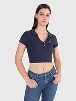 Top con logo bordado de mujer Tommy Jeans