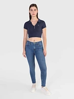 Top con logo bordado de mujer Tommy Jeans