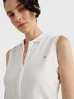 Polo sin mangas de corte slim mujer Tommy Hilfiger