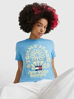 Playera con logo homegrown de mujer Tommy Jeans