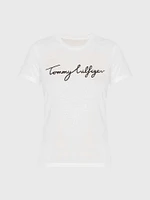 Playera con gráfico de mujer Tommy Hilfiger