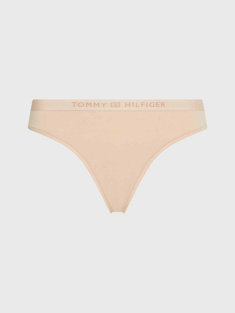 Tanga con logo tonal de mujer Tommy Hilfiger