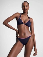 Parte superior de bikini global stripe mujer Tommy Hilfiger