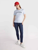 Playera con estampado logo Hilfiger de mujer Tommy