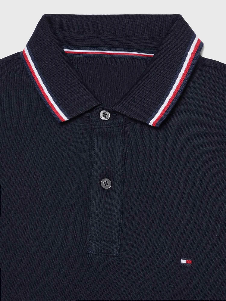 Polo con logo bordado de hombre Tommy Hilfiger