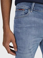 Jeans skinny con logo en bolsillo de hombre Tommy