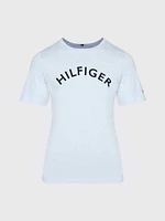 Playera con estampado logo Hilfiger de mujer Tommy