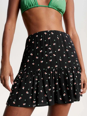Minifalda con estampado geométrico de flores mujer Tommy Jeans