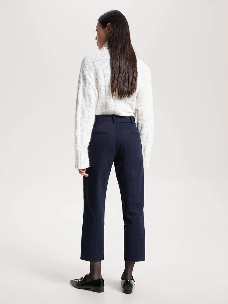 Pantalón chino essential recto de corte slim mujer Tommy Hilfiger