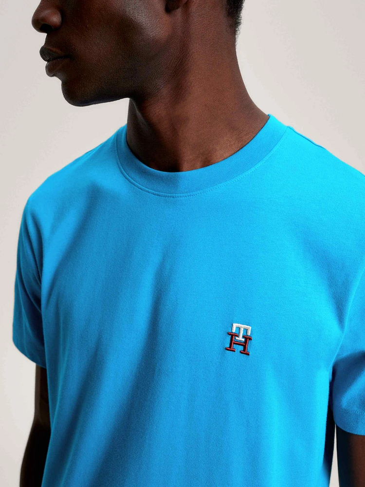 Playera con monograma th bordado de hombre Tommy Hilfiger