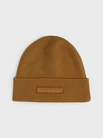 Gorro de punto elástico con parche con logo de hombre Tommy Hilfiger