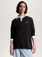 Polo de rugby oversize felpa con parche hombre Tommy Jeans