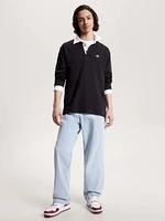 Polo de rugby oversize felpa con parche hombre Tommy Jeans