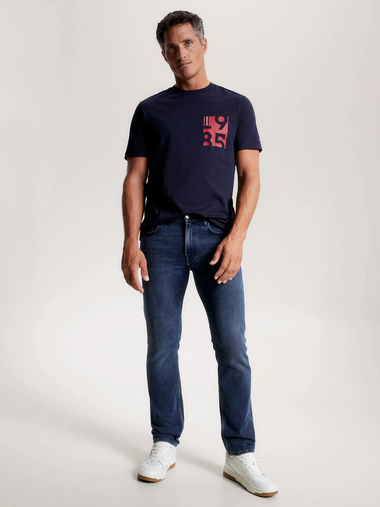 Playera de cuello redondo con estampado hombre Tommy Hilfiger