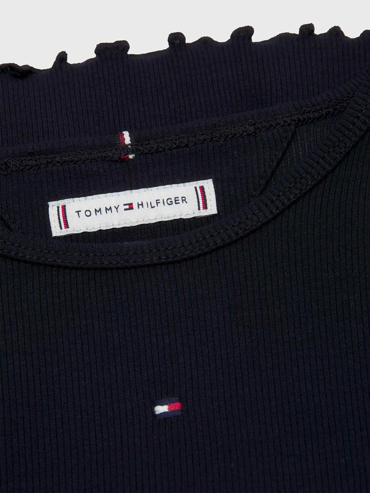 Playera essential entallada de manga larga niña Tommy Hilfiger