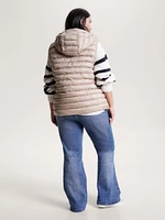 Chaleco acolchado curve global stripe de mujer Tommy Hilfiger