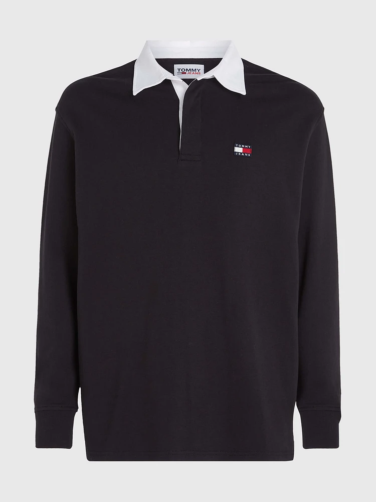 Polo de rugby oversize felpa con parche hombre Tommy Jeans