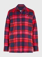 Sobrecamisa de corte oversize con cuadros mujer Tommy Jeans