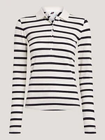 Polo de manga larga y corte slim mujer Tommy Hilfiger