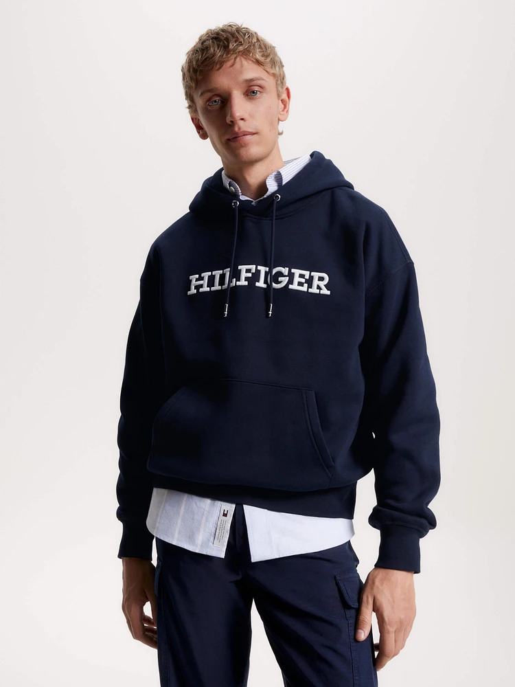 Sudadera con capucha y monotipo Hilfiger de hombre Tommy