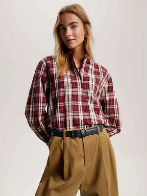 Camisa sin cuello de mujer Tommy Hilfiger