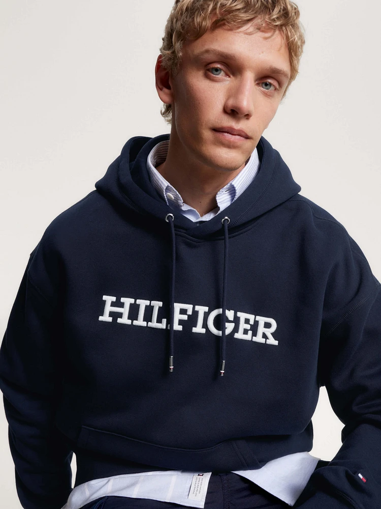 Sudadera con capucha y monotipo Hilfiger de hombre Tommy