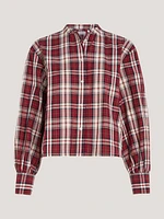 Camisa sin cuello de mujer Tommy Hilfiger