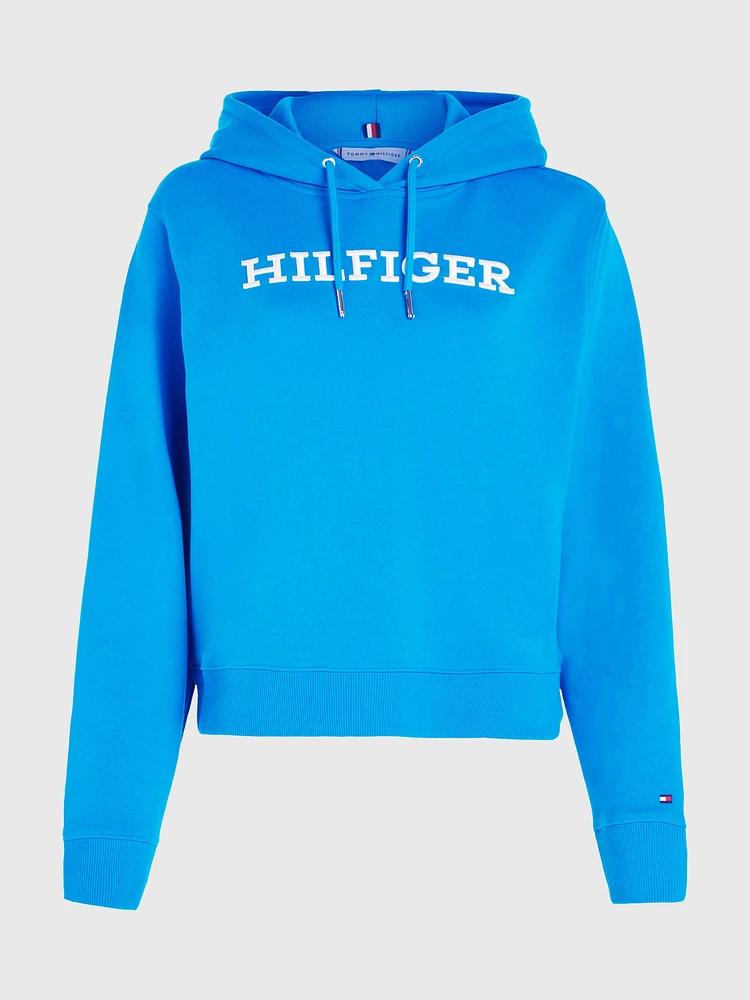 Sudadera con logo bordado frontal de mujer Tommy Hilfiger