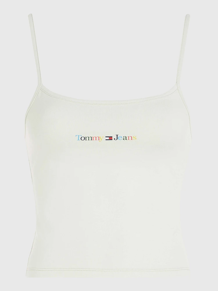 Top de tirantes con logo colores mujer Tommy Jeans