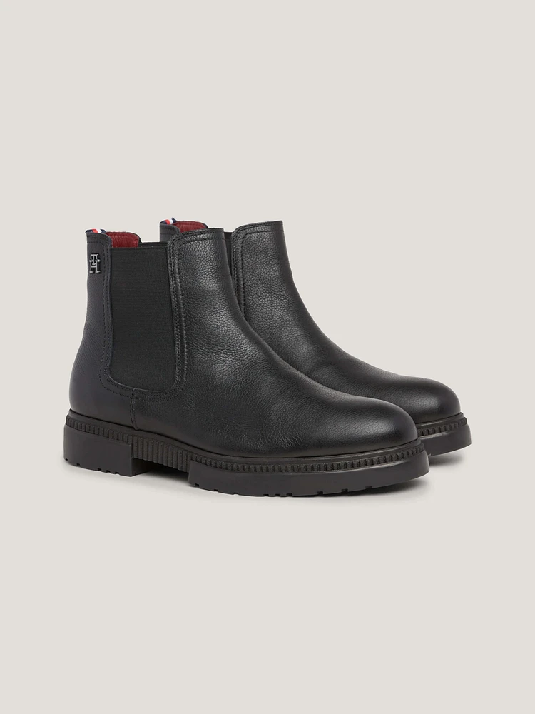 Botines th comfort de piel con suela dentada hombre Tommy Hilfiger