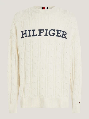 Suéter oversize de punto trenzado hombre Tommy Hilfiger