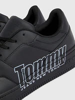 Tenis de piel con logo a contraste hombre Tommy Jeans