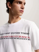 Playera th stripe  de hombre Tommy Hilfiger