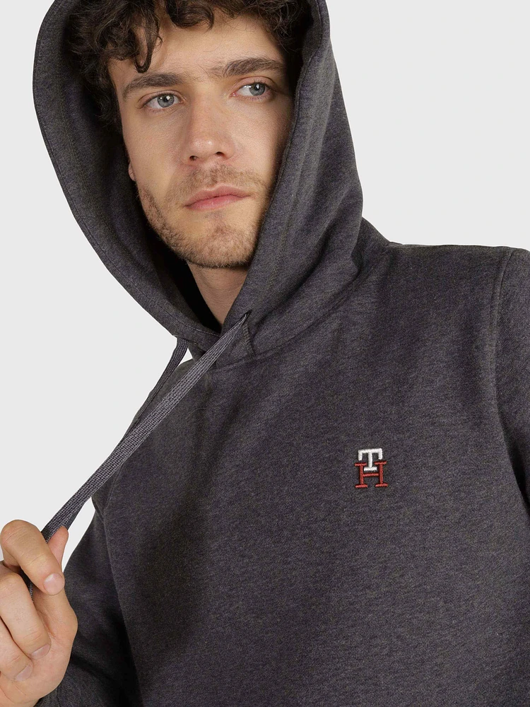 Sudadera con capucha y monograma bordado de hombre Tommy Hilfiger