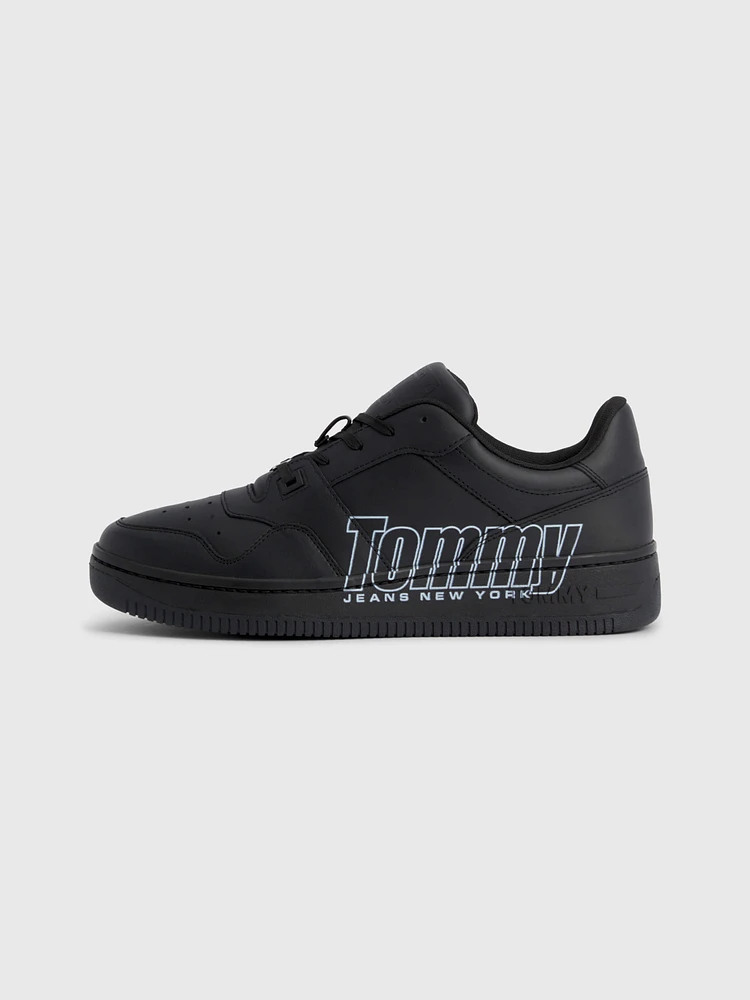 Tenis de piel con logo a contraste hombre Tommy Jeans