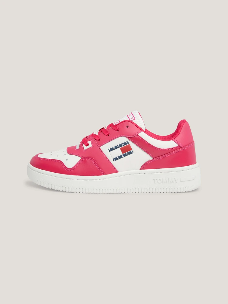 Tenis retro basket en piel de mujer Tommy Jeans