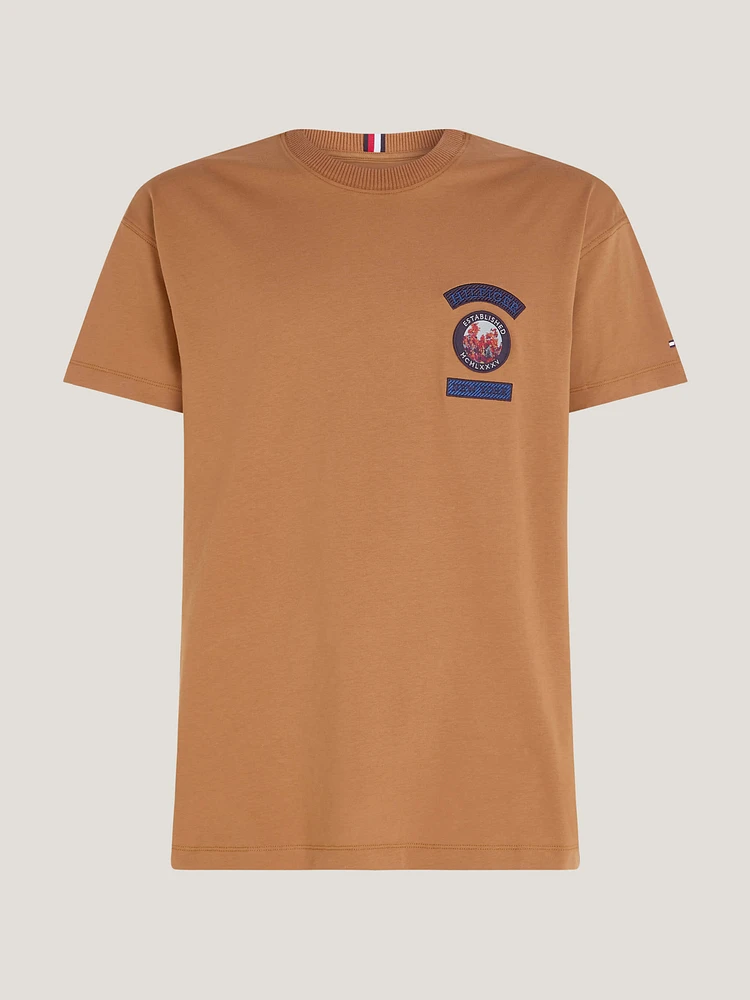 Playera de punto con logos y corte clásico hombre Tommy Hilfiger