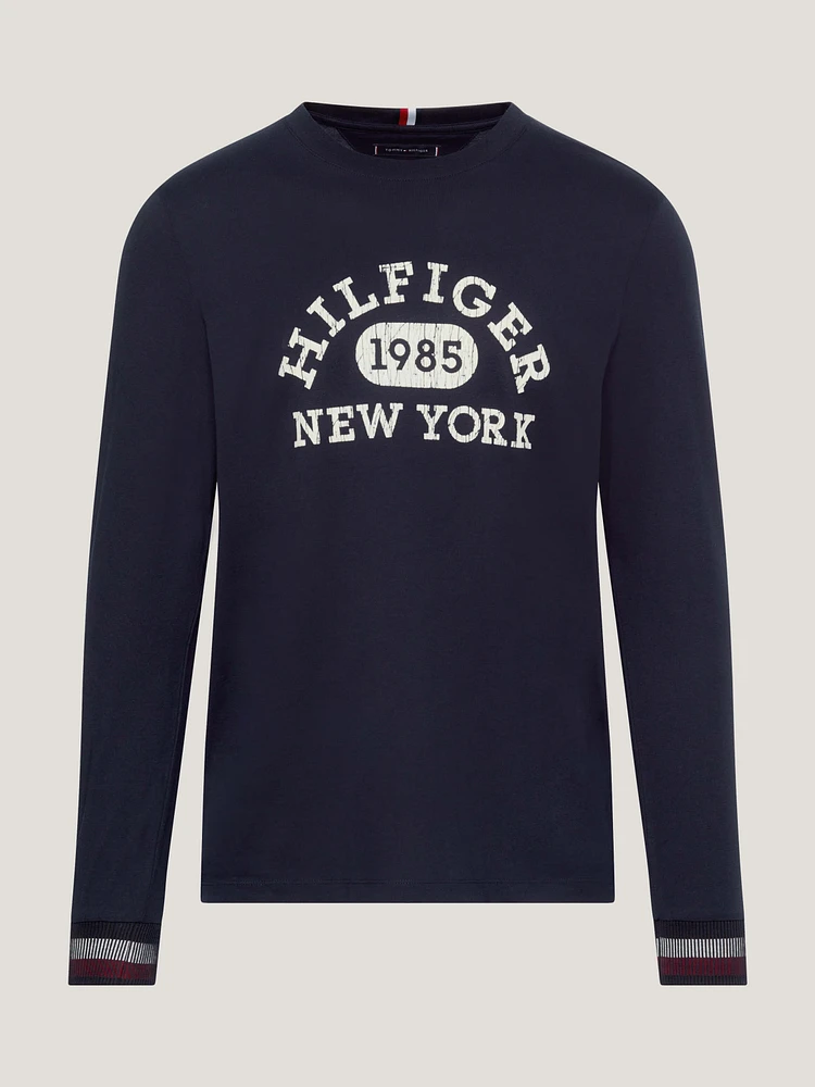 Playera de manga larga con monotipo Hilfiger hombre Tommy