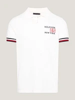 Polo ribeteado de corte slim con logo hombre Tommy Hilfiger