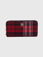 Cartera iconic grande con cremallera de mujer Tommy Hilfiger