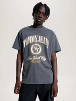 Playera amplia con logo universitario de hombre Tommy Jeans