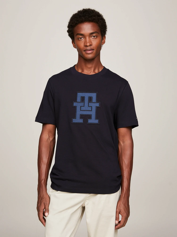 Playera con aplicación del monograma th de hombre Tommy Hilfiger