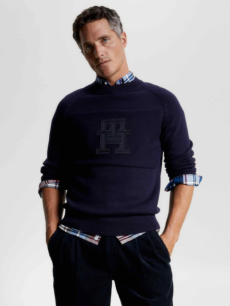 Sudadera con monograma th oversize de hombre Tommy Hilfiger