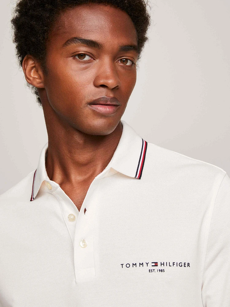 Polo de manga larga con ribetes distintivos hombre Tommy Hilfiger