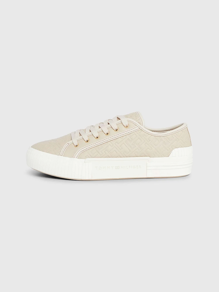 Tenis th monogram con cordones de mujer Tommy Hilfiger