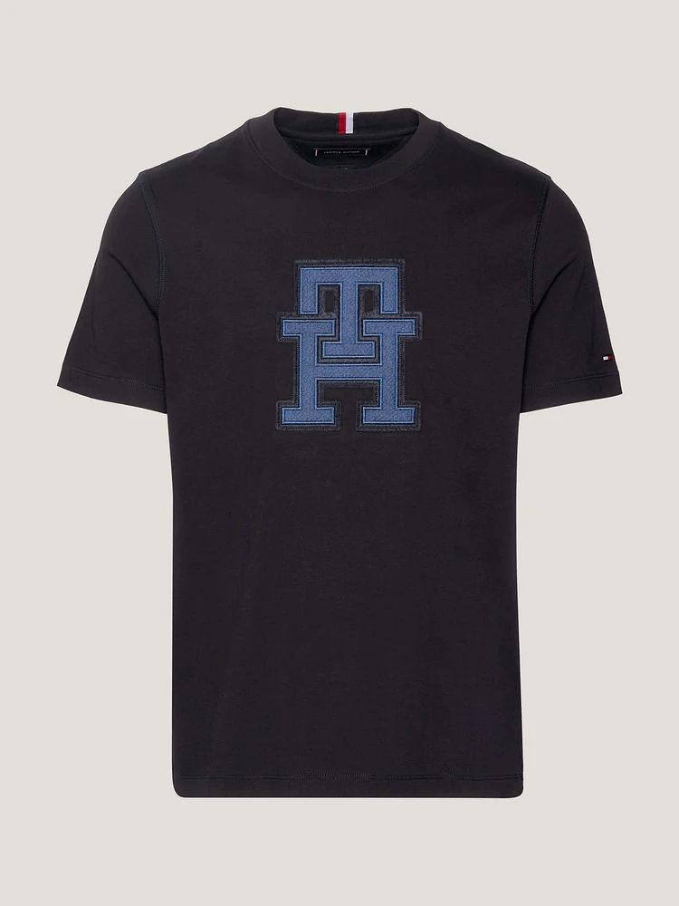 Playera con aplicación del monograma th de hombre Tommy Hilfiger