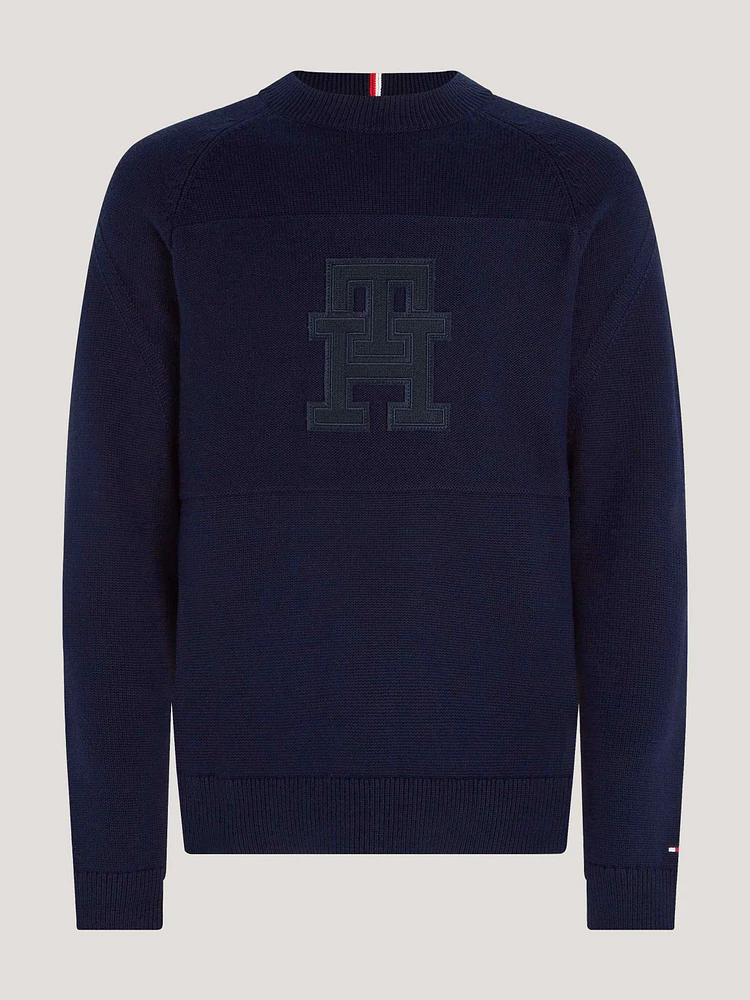 Sudadera con monograma th oversize de hombre Tommy Hilfiger