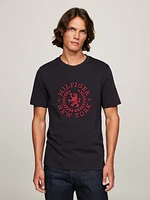 Playera de punto con escudo grande hombre Tommy Hilfiger