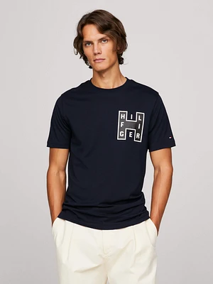 Playera con logo universitario de hombre Tommy Hilfiger