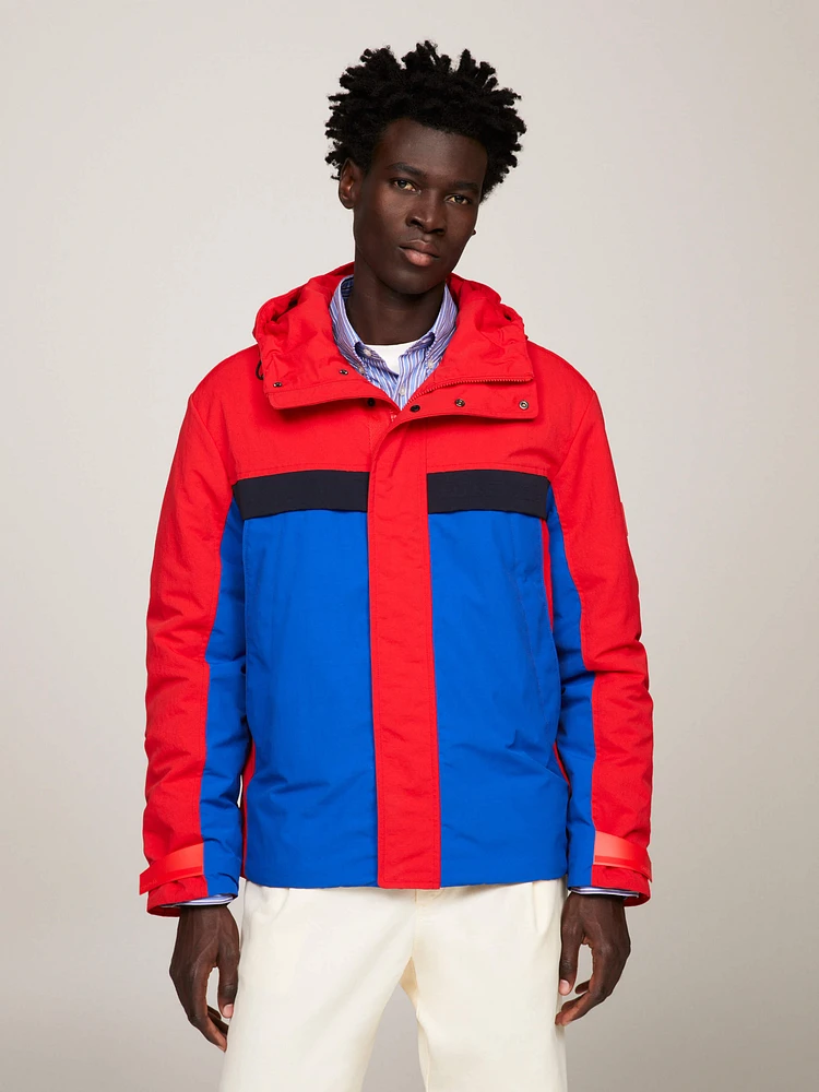 Chamarra Portland TH Protect color block de hombre Tommy Hilfiger